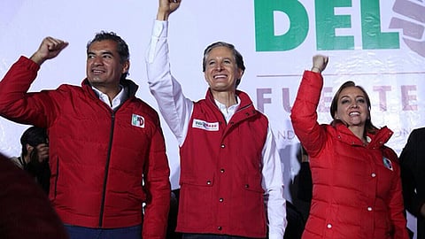 Alfredo del Mazo se declaró ganador de acuerdo a las encuestas y habló de una “clara ventaja” respecto a Delfina Gómez (Foto: PRI)