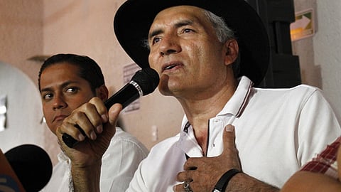 El exfundador de las autodefensas de Tepalcatepec sostuvo un encuentro con medios de comunicación de Michoacán (Foto: ACG)