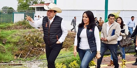 Reconoció particularmente la vocación de los estudiantes del CBTA. 181 (Foto cortesía)