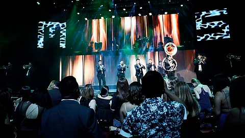 Los músicos detuvieron el show ante una posible multa (Foto Facebook: Banda MS)