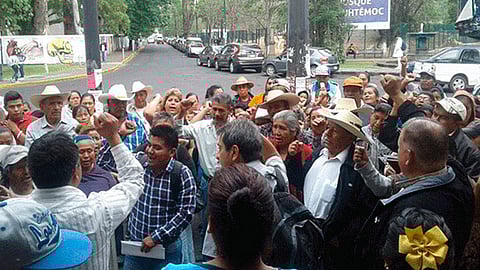 Los antorchistas michoacano exige justicia para los comerciantes que se han quedado sin nada (Foto: Archivo)