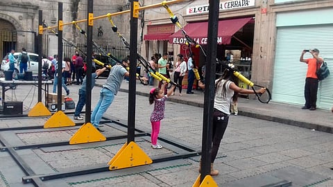 A las once de la mañana comenzó la diversión para los niños morelianos (Foto: ACG)