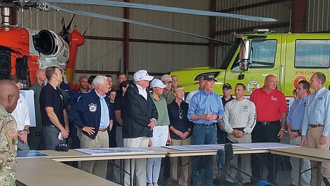 También Trump agradeció la ayuda de la Guardia Costera de Estados Unidos (Foto: @FLGovScott)