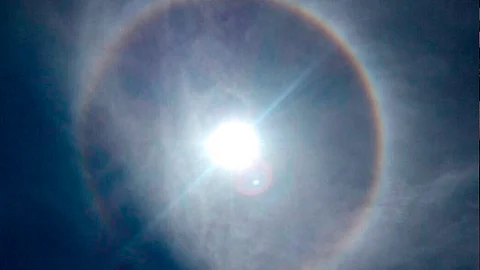Los halos usualmente se ven en lugares fríos (Foto: cortesía)