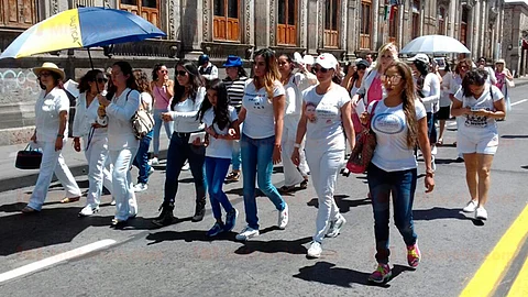 "Queremos vivir y no sobrevivir", comentó una de las asistentes (Foto: Cristian Ruiz)