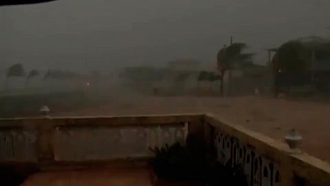 Así es como se vio en Cuba tras el paso de Irma (Foto: captura de video)