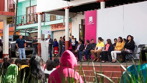 Una charla fue dada a 100 alumnos en el Colegio Bachilleres de esa comunidad (Foto: Cortesía)