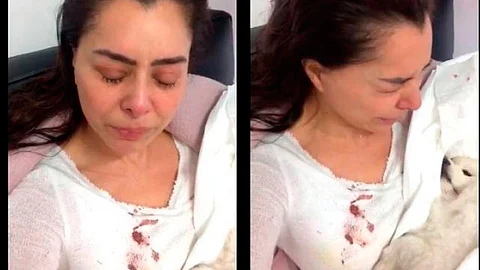 Aconseja a su público ajustar bien las correas de sus perros (Foto: Facebook)