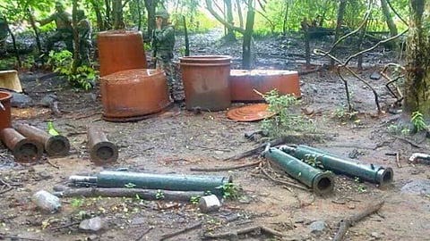 En el operativo participaron los elementos de la Policía Michoacán y del Ejército Mexicano