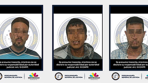 La captura de los sujetos fue llevada a cabo por elementos de la Procuraduría General de Justicia del Estado (Fotos: Cortesía)