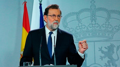 Rajoy advirtió que desplazaría a Carles Puigdemont (Foto: @marianorajoy)