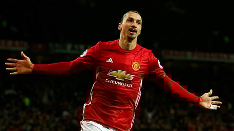 Zlatan no juega desde abril con el Manchester United (Foto Twitter)