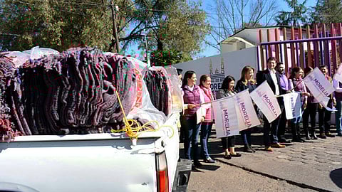 Este año se repartirán las cobijas en 15 colonias y 10 comunidades (Foto: ACG)
