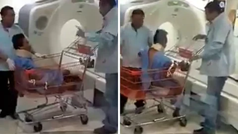Un médico pide que no se grabe (Foto: captura de video)