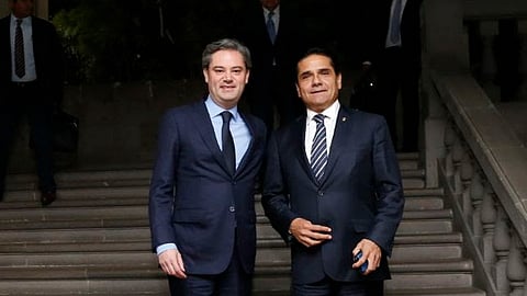 La noche del martes, el Gobernador Constitucional Silvano Aureoles Conejo se reunió con el secretario de Educación Pública federal (Foto: Cortesía)