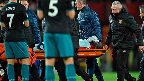 Lukaku solo disputó 13 minutos del partido cuando el accidente ocurrió (Foto:
@jordigarciatv)