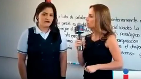 La reportera dijo que no sabía que lo que hacía era un delito (Fotograma: YouTube)