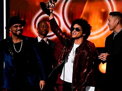 Bruno Mars gran ganador de los Grammys 2018