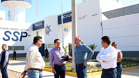 El cuartel, que presenta un 95 por ciento de avance, será inaugurado la primera semana de febrero, aseguró Aureoles Conejo (Foto: Cortesía)