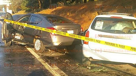 El siniestro sucedió en la carretera Pátzcuaro-Uruapan de la autopista Siglo XXI (Foto: RED 113)