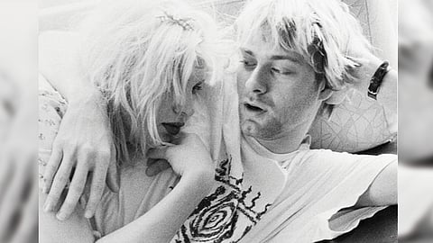 Love publicó una imagen en blanco y negro (Foto: @Courtney)