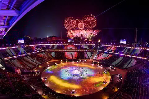 A unos Juegos Olímpicos de Invierno brillantes correspondió una no menos brillante ceremonia de clausura, ssí se despidió Pyeongchang 2018 (Foto Twitter).