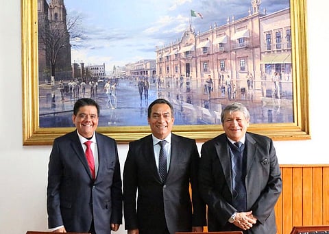 José Trinidad Espinoza Vargas, director Regional de Occidente de la Secretaría de Gobernación, fue el encargado de presentar al nuevo delegado (Foto: Cortesía)