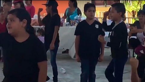 Al parecer se trata de un festival escolar (Foto: Video captura)