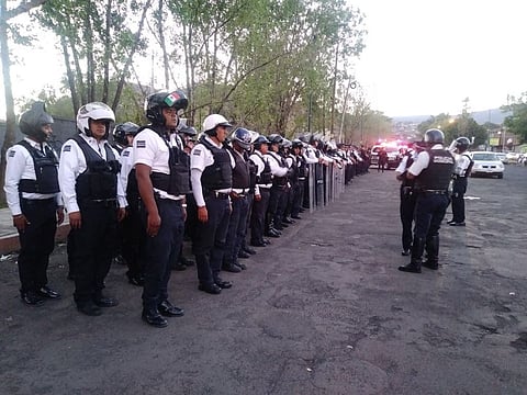 Policía de Morelia despliega operativo de vigilancia en el Estadio Morelos