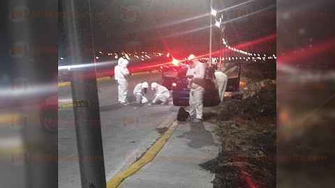 La víctima era un hombre de unos años de edad, de tez morena clara, quien al momento de la muerte llevaba puesta una playera de la Selección Mexicana y un short azul marino (Foto: RED 113)