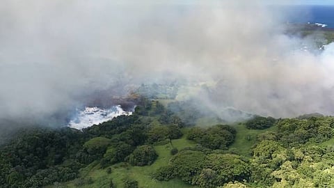 Hasta las 15:00 horas el magna había llenado el lago (Foto: @ilseCeroUno01)