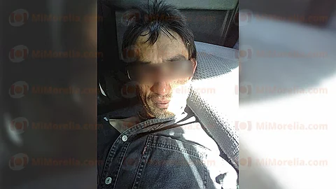 Los patrulleros morelianos aseguraron al hoy imputado y lo pusieron a disposición de un agente del Ministerio Público para que le defina su situación jurídica (Foto: RED 113)