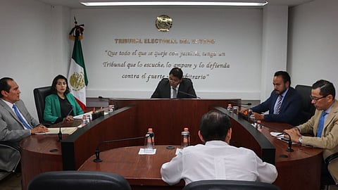 El presidente del TEEM, Ignacio Hurtado Gómez, votó a favor del proyecto de Valdovinos Mercado (Foto: Cortesía)
