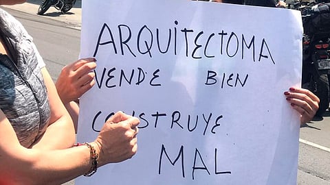 El bloqueó se dio en la Calzada de Tlalpan, a la altura de Bismarck (Foto: @Tlalpan550)