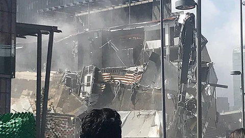 El derrumbe pasó la mañana de este jueves (Foto: @Rebk_ojeda)