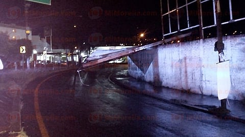 Sólo se reportan daños materiales (Foto: RED 113)