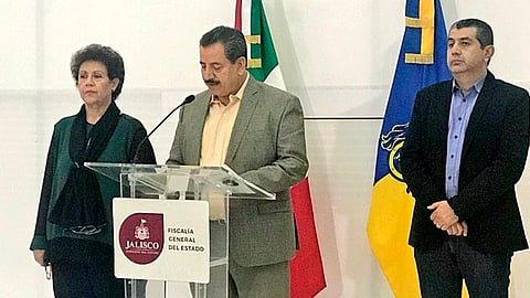 En conferencia de prensa informó la aprehensión de "El Pozolero Mayor" (Foto: @RaulSanchezJal)