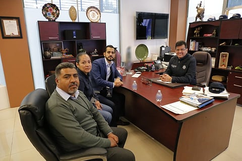 En el encuentro estuvieron presentes los secretarios General y del Trabajo, así como la secretaria del Interior del STAOOAPAS (Foto: Cortesía)