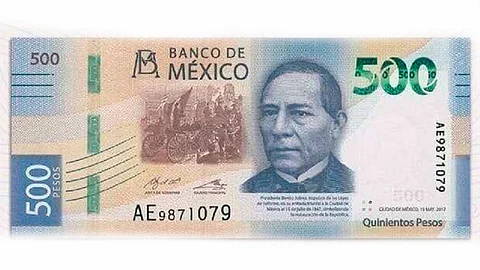 Benito desplaza a Frida y a Diego… Así será el nuevo billete de 500 pesos
