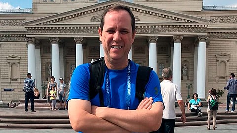 El comentarista se lo tomó con humor en Twitter (Foto: @Paco_Villa_)