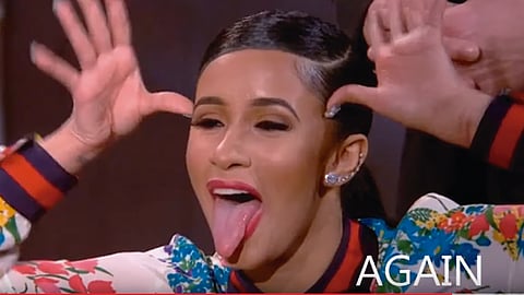 Al parecer el 'zapatazo' se lo propinó Cardi B a la rapera por hablar mal de su hija (Foto: Video Captura)