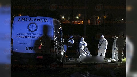 El atentado tuvo lugar sobre la avenida Óscar Chávez cerca del fraccionamiento Erandeni III, en los límites de Tarímbaro con el municipio de Morelia (Foto: RED 113)