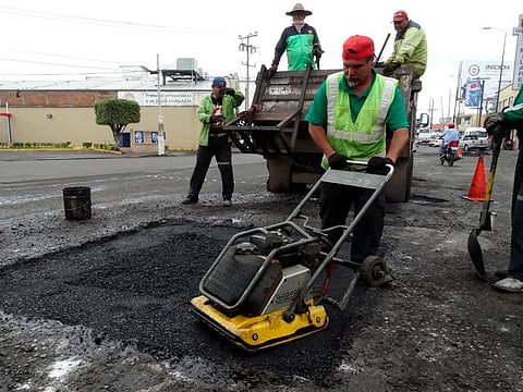 Plan Integral de bacheo utiliza nuevos métodos de reparación
