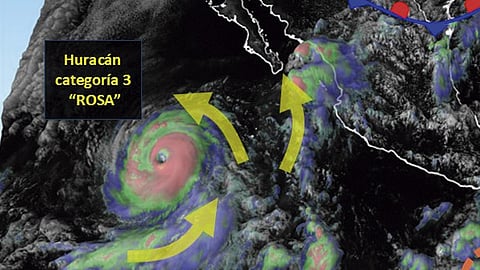 También prevén que las lluvias más intensas en el suroeste de California (Foto: @conagua_clima)