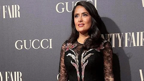 La actriz y productora acudió en compañía de su marido Francois-Henri Pinault (Foto: Twitter)