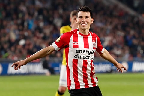 Hirving Lozano marca un gol cada 94 minutos en Eredivisie (Cortesía Twitter: @PSV)