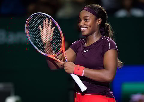 “Esto es sólo el comienzo”, mencionó Stephens tras su triunfo sobre Osaka (Cortesía Twitter: @SloaneStephens)