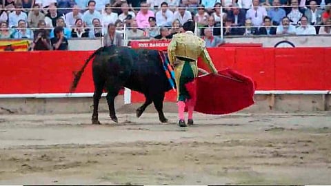 Las corridas de toros son para celebrar el aniversario del natalicio de Morelos (Fotograma: YouTube)