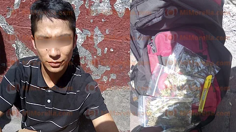 Se puso nervioso y su comportamiento alertó a los uniformados (Foto: RED 113)