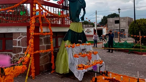 Se adornó la plaza principal de Lagunillas (Foto: Cortesía)